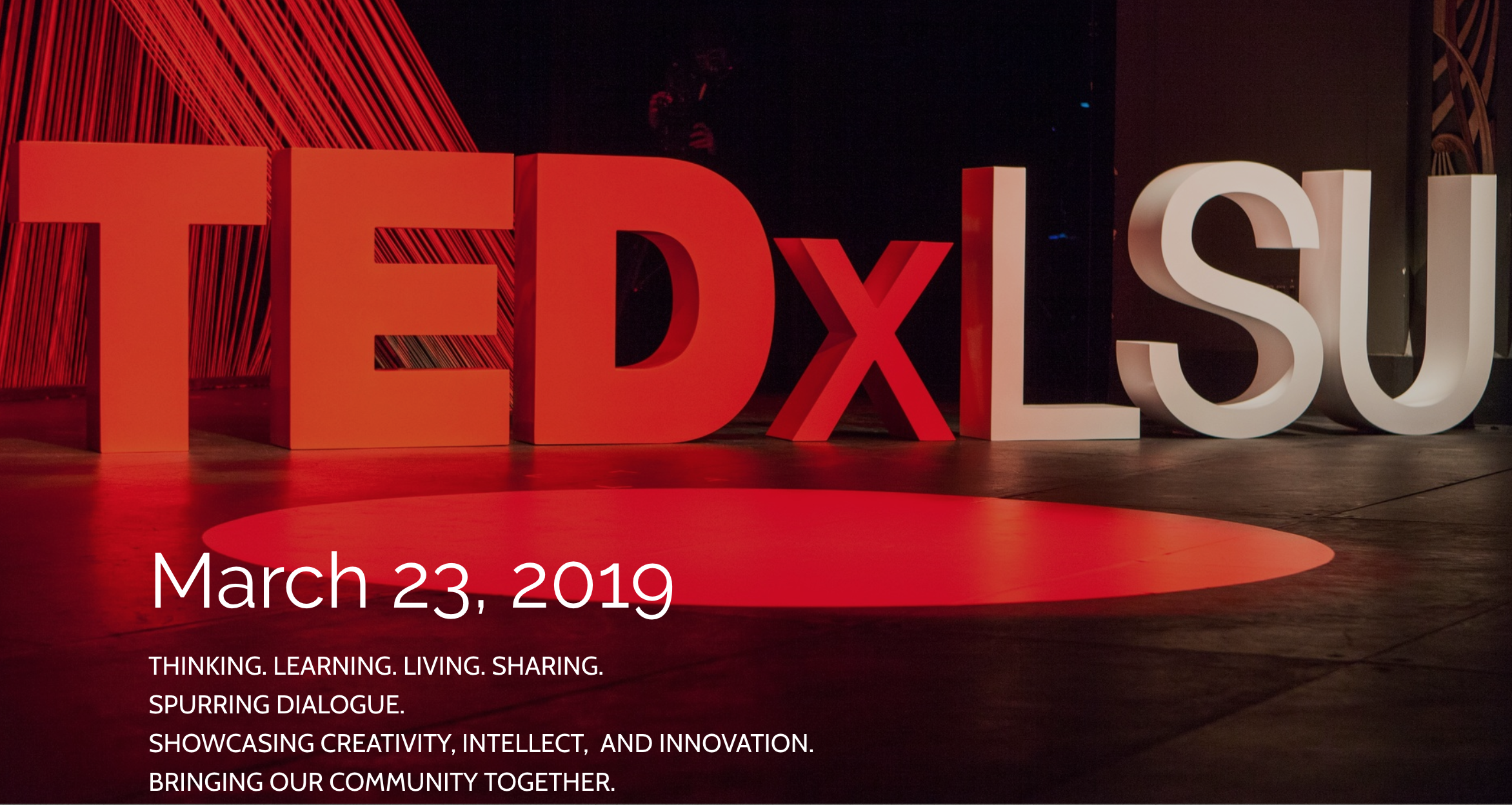 TEDxLSU stage
