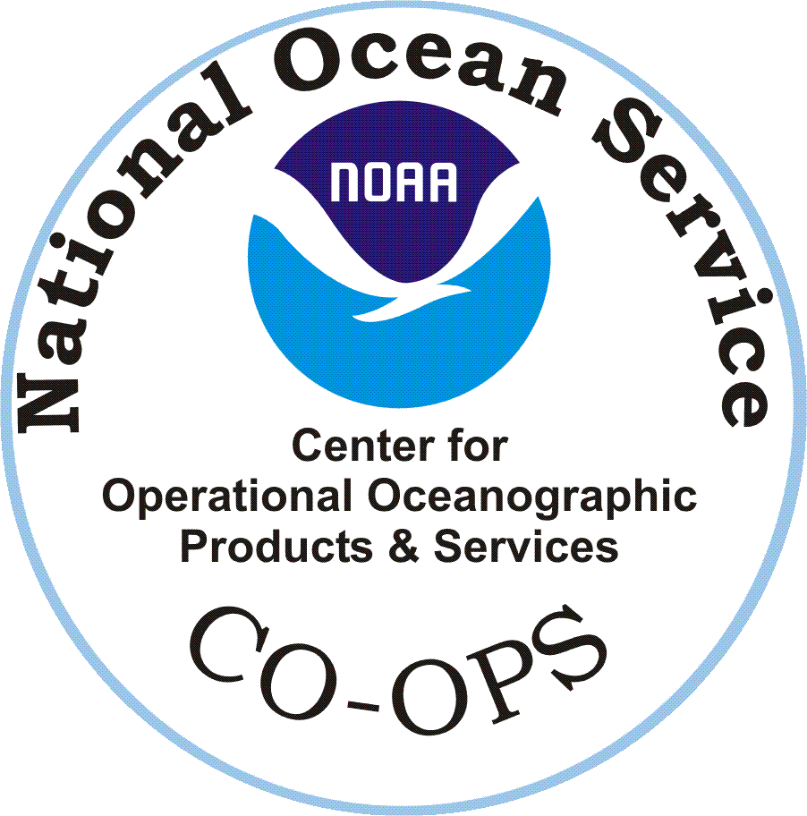 NOAA, CO-OPS logo. Click for individual station data