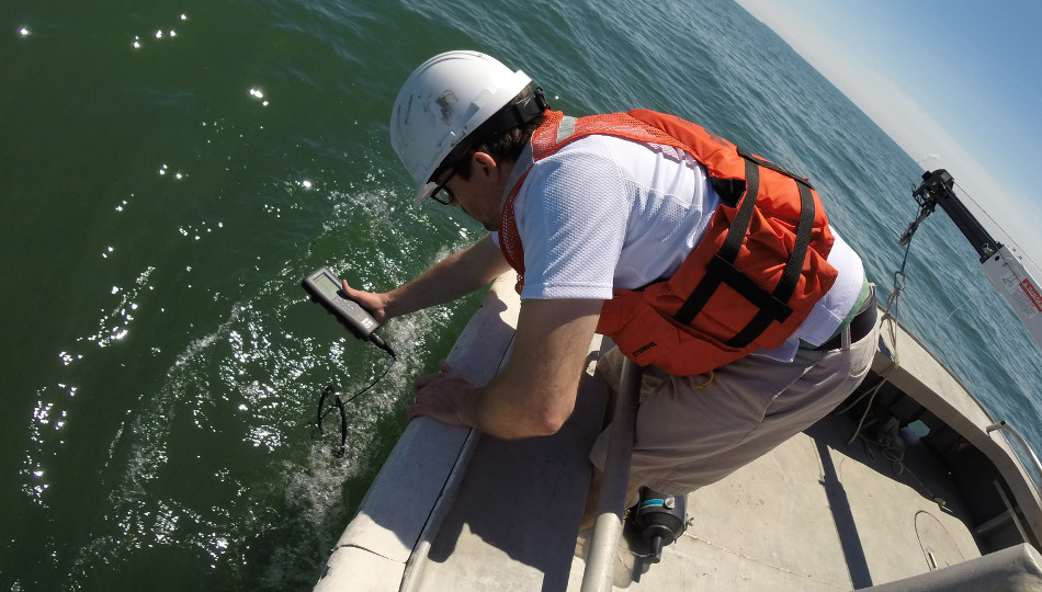 Click to learn more about how the lab observes, models, and forecasts Harmful Algal Blooms in the Great Lakes.