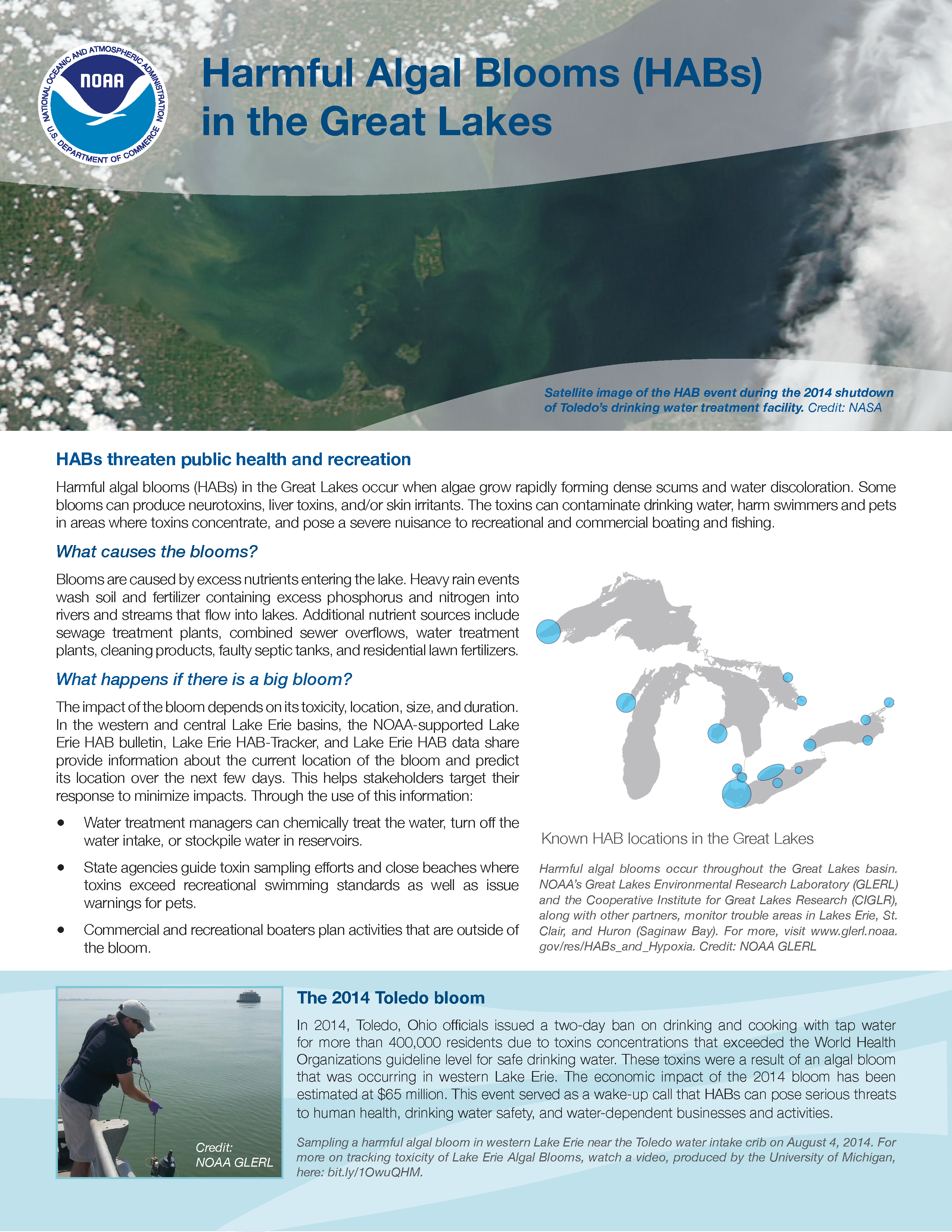 Harmful Algal Blooms in the Great Lakes , click to open PDF