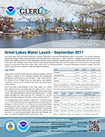 Water Levels in the Great Lakes, click to open PDF