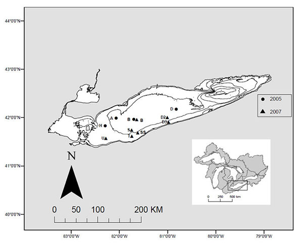 Station Map for 2005/2007 Zooplankton Trawls